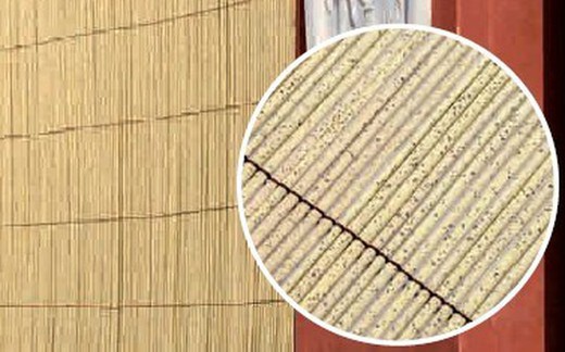 Canisse PVC aspect bambou - 1 m. de hauteur x 3 m. de longueur