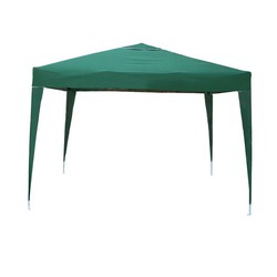Groene 3x3m tent met golvende rok