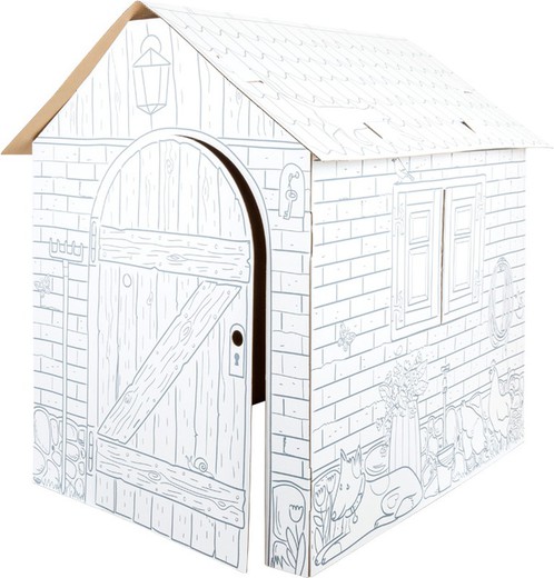 Maison en carton à monter