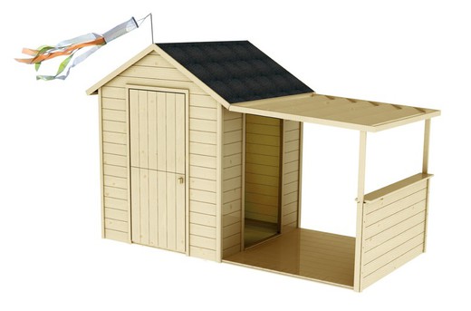 Soulet Eugenie wooden children's hut (2560x1270x1620 mm)