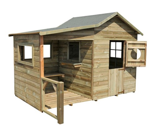 Cabana infantil de madeira Soulet Hacienda (2430x1250x1750 mm)