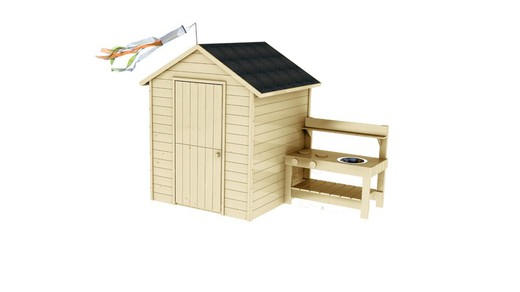 Soulet Jasmine wooden children's hut (2210x1270x1620 mm)