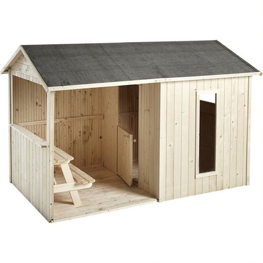 Soulet Jazz wooden children's hut (2420x1430x1600mm)