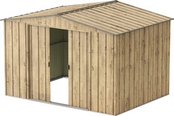 Caseta Metal Duramax TopShed 10x8 322 x 244 x 210 cm Imitación Madera