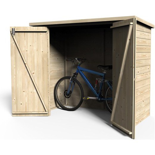 Holz-Gerätehaus für Fahrräder Decor et Jardin 150x92cm 1,88m2