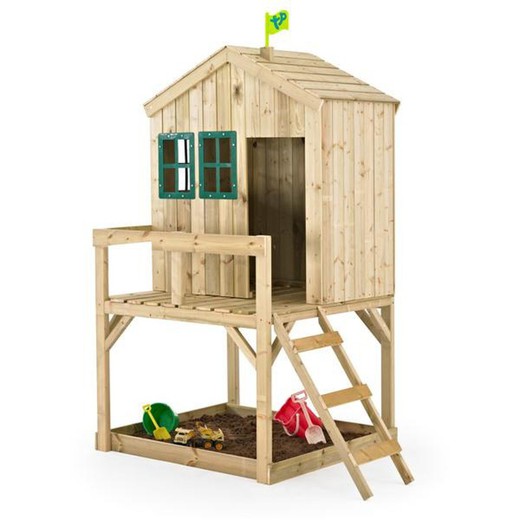 Forest Cottage Casa infantil de madeira 124x121x219 cm