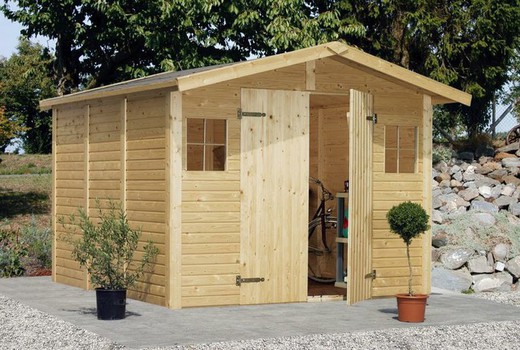 Palmako Christa 3 garden shed 9ft x 9.2ft x 7.2ft 7,7m2