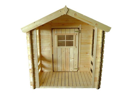 Casetta per Bambini in Legno Outdoor Toys Peter 2,64 m² de con Portico 146x181x145 cm
