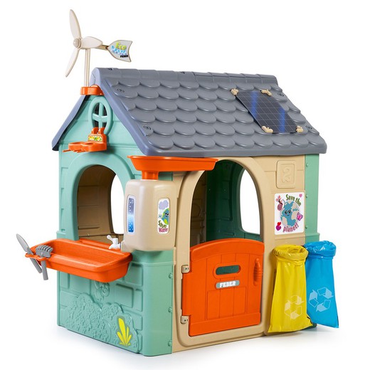 Feber Recycle Eco House casetta per bambini (128x94x150 cm)