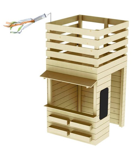 Castillo de juego de madera Soulet Shoping (1190x1520x2280 mm)