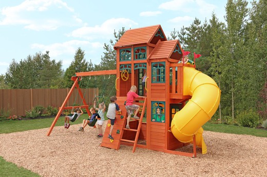 kidkraft canyon ridge wooden playset