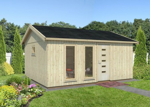 Charlotte houten hut 21,5 m²