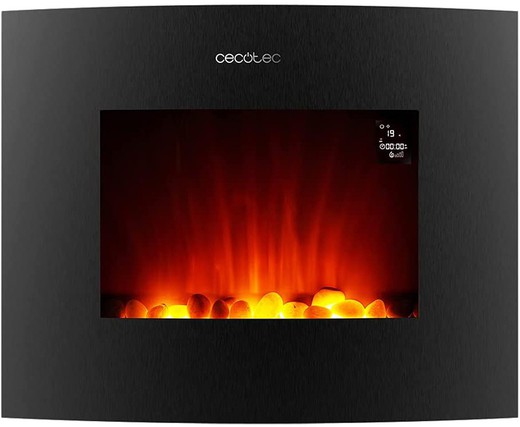 Chimenea Eléctrica ReadyWarm 2650 Curved Flames Connected Cecotec