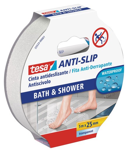 Ruban anti-dérapant Tesa pour la salle de bain