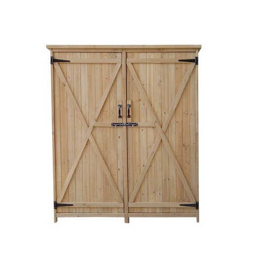 Shed - Solid exterior wood cabinet "Sundy" Dim. Ext: 1400 x 500 x 1620 mm.