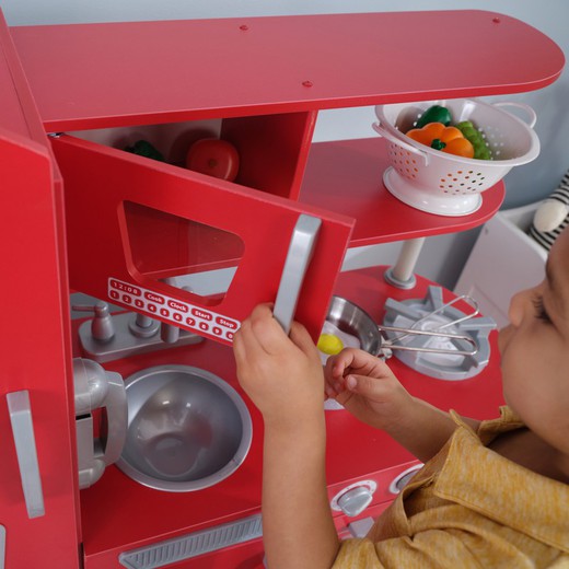 Kidkraft Cucina giocattolo Vintage in legno- Rosa - MammacheShop