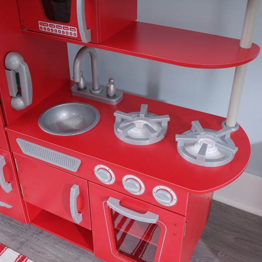 Cucina giocattolo vintage rossa Kidkraft — Brycus