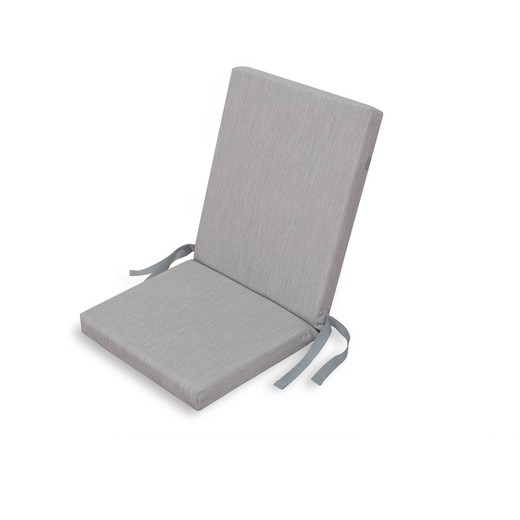 Cuscino Per Sedia a Sdraio Chillvert Pacific 92x45x6 cm Grigio Chiaro Sfoderabile