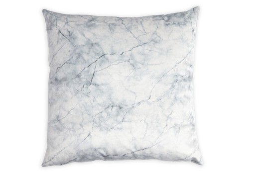 Coussin à glissière en marbre polyester 40x40 cm.