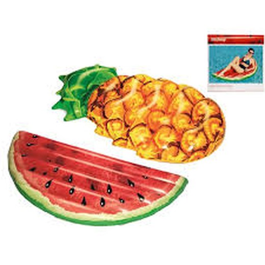 Inflatable mat with fruit shapes Assorted