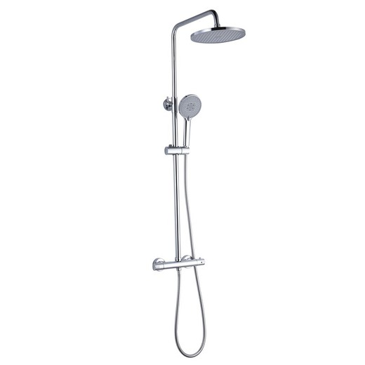 K2O Chillout River stainless steel thermostatic shower column