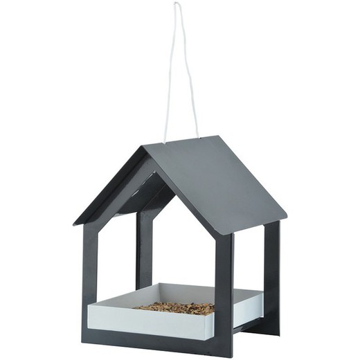 Hanging bird table anthracite/white