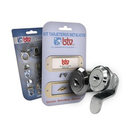 Set. 6 lock Ads Chrome Logo Keys Difer. BTV