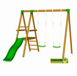 Cascade Mini Tower Set with double swing set