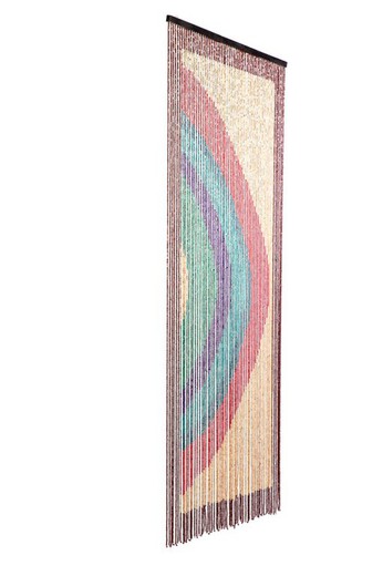 Cortina de madeira arco-íris l60 90 x 200 cm