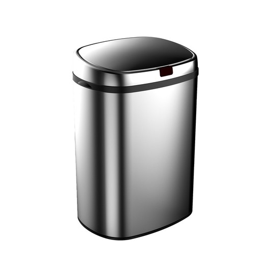 Stainless steel recycling bin with chrome lid Catter House "Futuro 30 l sensor" 34 x 25 x 52 cm