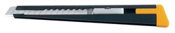 180-SCHWARZ selbstsicherndes Messer mit Metallgriff