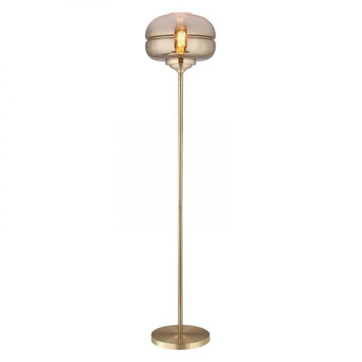 DABACHE - Goud glazen vloerlamp Ø 30 x H 160 cm