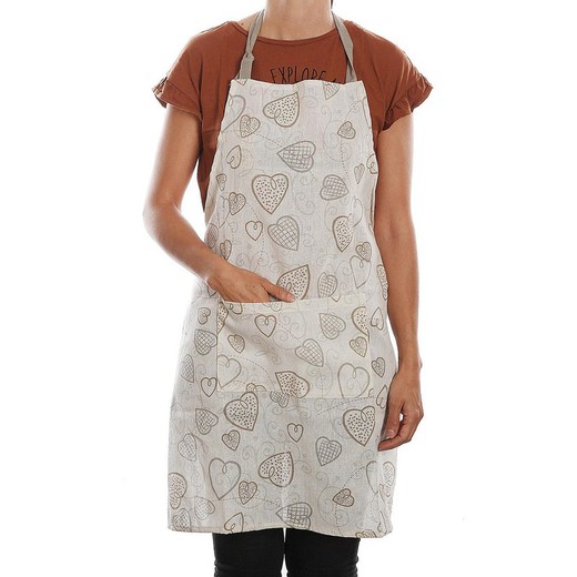 Cozy Textile Apron with Pocket (80 x 70 cm)