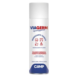 Viagerm car interior and fabric sanitizing detergent with alcohol