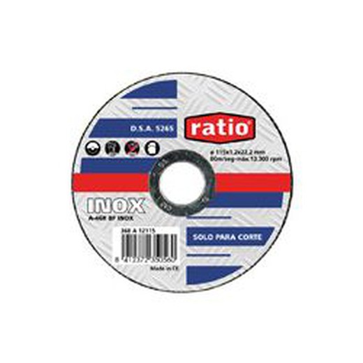 Abrasive Disc.178x1.6mm.Inox.Ratio
