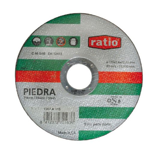 Stone Fine Cut Disc 115x1,6mm. Forhold
