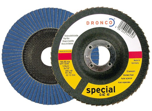 Zirconia abrasive flap disc (domed base) G-AZ