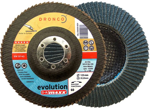 Zirconia abrasive flap discs (domed base) G-AZ MAXX