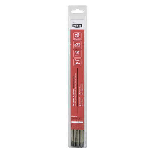 Electrodo rutilo de 2 mm. 35 uds. Ratio