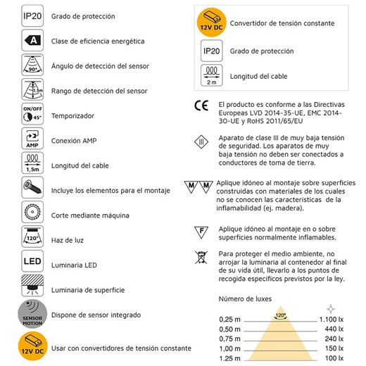 Emuca Barra Appendiabiti Per Armadi Con Luce Led, Regolabile708-858 Mm, 4  W-12v Dc, Anodizzato Opaco