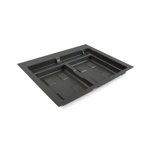 Emuca Base for kitchen drawer containers, 600 mm module, Plastic, Anthracite gray