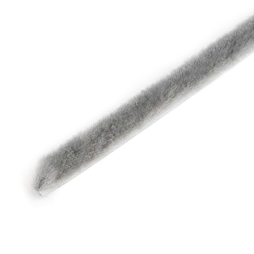 Joint anti-poussière adhésif Emuca, hauteur 17 mm, rouleau de 10 m, gris