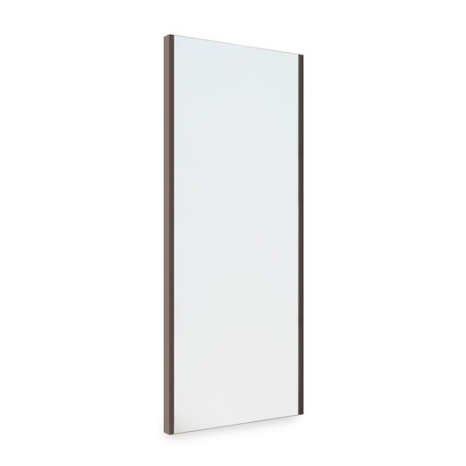 Emuca Avtagbar spegel för inredningsgarderob, justerbar, 340 x 1000 mm, moka.