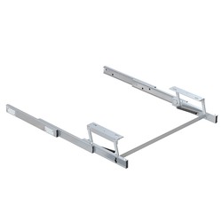 Guias Emuca para mesa extensível e elevatória Oplà Top, aço inoxidável anodizado, alumínio