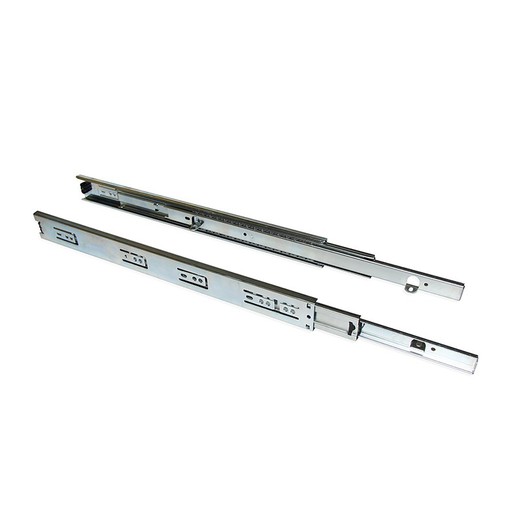 Emuca Set of ball guides for total extraction drawers with brackets, height 45 mm