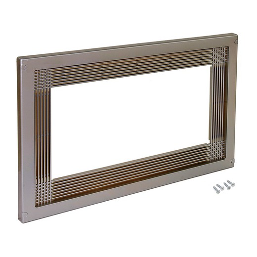 Emuca Microwave frame, 600 mm module, Plastic, Satin nickel