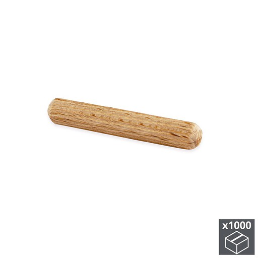 Emuca Mechones, D. 8 mm, 40 mm, legno, 1.000 pz.