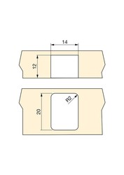 Ruote per mobili Emuca, per piano girevole, D.13 mm, Acciaio e plastica, 20  pz. — Brycus