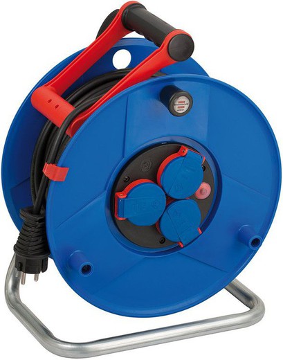 Garant® IP44 cable reel with 3 sockets and Bremaxx® AT-N05V3V3-F 3G1,5 cable for industry and construction