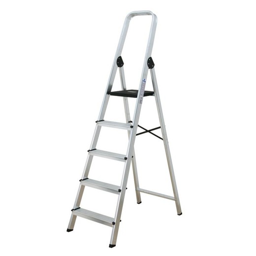 Aluminum ladder square tube 3-8 steps Habitex